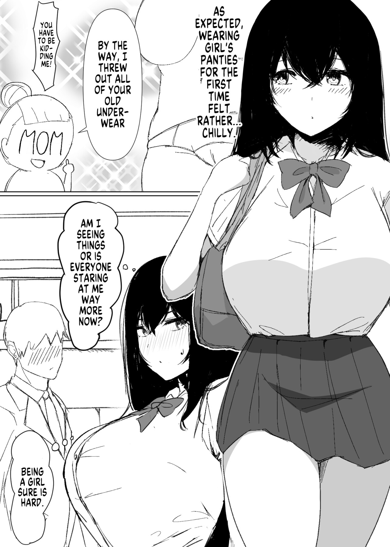 Hentai Manga Comic-A Story About Getting Genderswapped And Having Raw Sex With Your Childhood Friend-Read-5